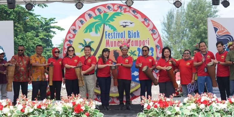 Festival Biak Munara Wampasi 2023, Resmi Dibuka