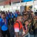 Tiba di Bandara Mozes Kilangin Mimika, Juara I Voly antar Kabupaten Se Provinsi Papua Tengan Dijemput Pemerintah Daerah