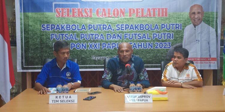 Asprov PSSI Papua Resmi Umumkan Hasil Seleksi Pelatih Sepak Bola Putra,Putri dan Futsal Putra Putri PON XXI