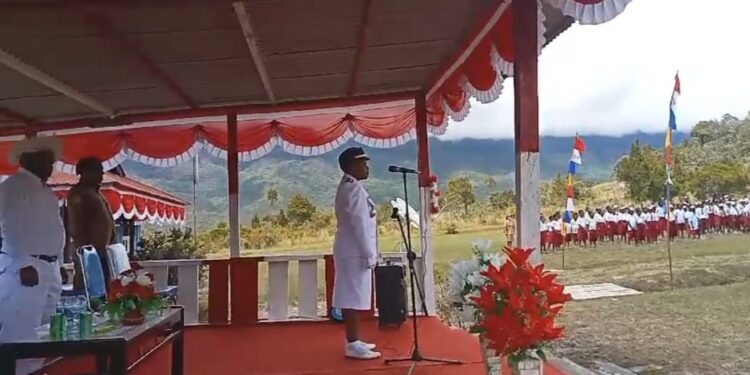 Peringatan HUT RI ke-78 Tingkat Distrik Ilugwa Berlangsung Aman