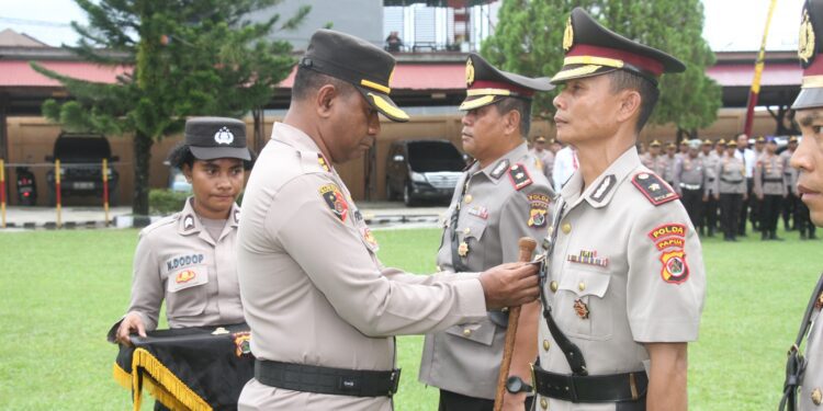 Polres Jayapura Gelar Upacara Sertijab