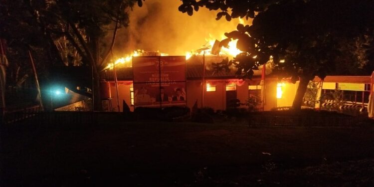 Polisi Telah Memeriksa 9 Saksi, Terkait Kebakaran Kantor Kementerian Agama Kabupaten Jayapura