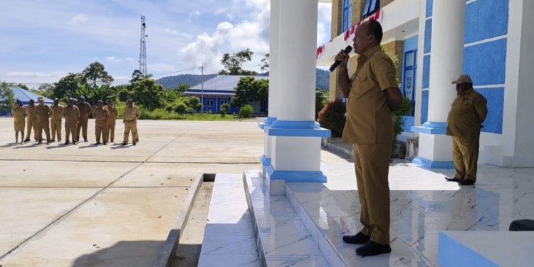 Pimpin Apel Perdana PJ Bupati Minta ASN Harus Buat Masyarakat Senang
