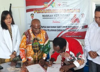 Penuhi Kebutuhan Stok Darah, RSUD Jayapura dan PMI Papua Resmi Tandatangan Kerjasama