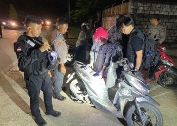 Tim Gabungan Polres Jayapura Laksanakan Razia Malam di Sentani