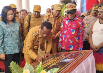 PJ Gubernur Papua Pegunungan Resmikan Kantor Bupati Mamberamo Tengah