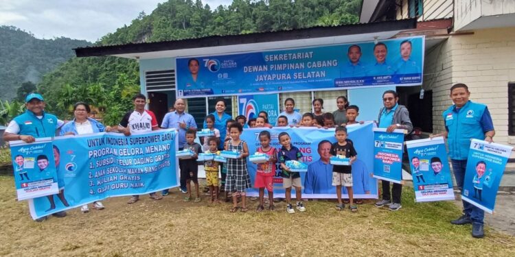 Pastikan Kemenangan Prabowo-Gibran dari Papua, Partai Gelora Papua “Eksekusi” Program Makan Siang dan Susu Gratis Bagi Anak Usia Sekolah