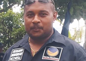 Saint Benhur Mansnandifu Hadir Dan Buka Resmi Kampanye Perdana di Biak Timur