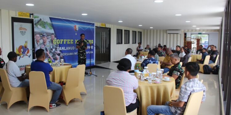 Danlanud Silas Papare Gelar Coffee Morning Bersama Wartawan