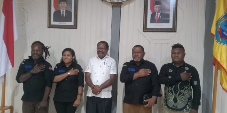 Temui Bupati Nabire, KPU Kabupaten Nabire Audiens Mantapkan Persiapan Pemilu 2024