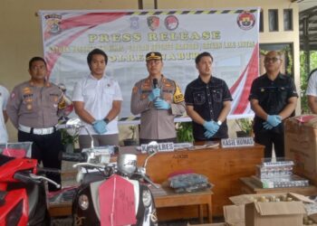 Melalui Jumpa Pers, Satreskrim Polres Nabire Ungkap 8 Kasus