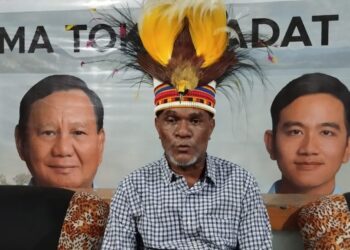 Prabowo Gibran Unggul Versi Quick Count, Kepala Suku di Papua Yanto Eluay Sampaikan Selamat