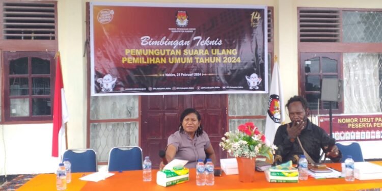 24 Februari 2024, KPU Nabire Tetapkan 4 TPS Gelar Pemungutan Suara Lanjutan dan 3 TPS PSU