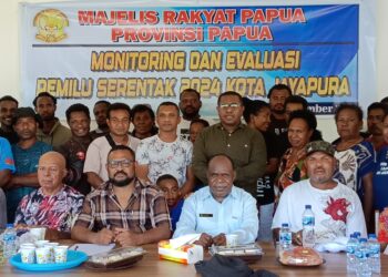 MRP Provisi Papua, Monitoring dan Evaluasi Pemilu Serentak 2024 di Distrik Heram Kota Jayapura