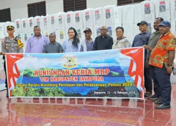 MRP Provinsi Papua Lakukan Monitoring Sukseskan Pemilu 2024 di Kabupaten Jayapura