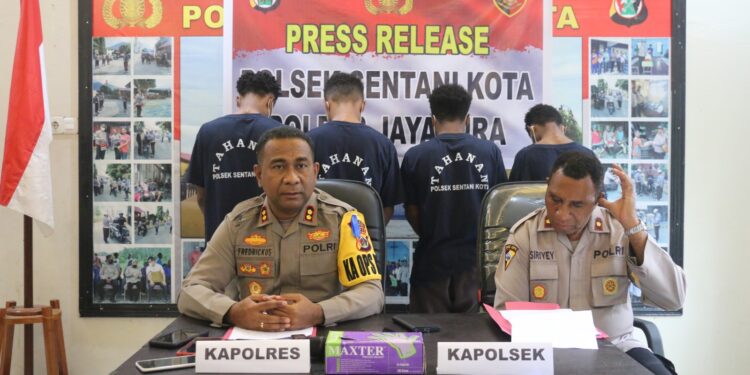 Curamor Ditukar dengan Ganja Berhasil Dibongkar Unit Reskrim Polsek Sentani Kota