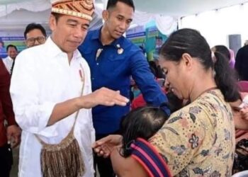Peringatan HAN 2024 Presiden RI Pantau Vaksin Polio di Kabupaten Jayapura Papua