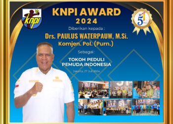 KNPI Award 2024 Bukti Nyata Paulus Waterpauw Berkontribusi Majukan Pemuda