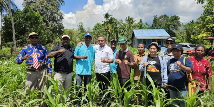 Perdana Penanaman Jagung’ Pj. Bupati Jayapura Ajak Berikan Dukungan Penuh Pengembangan Ketahanan Pangan