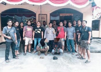 Satuan Polsek Sentim Amankan 2 Pelaku Curas di LokWis Kali Bak Kampung Nolokla