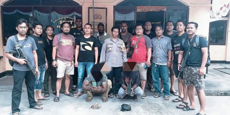Satuan Polsek Sentim Amankan 2 Pelaku Curas di LokWis Kali Bak Kampung Nolokla