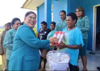 Ketua TP PKK Mamteng Kunjungi Posyandu Kampung Dogle