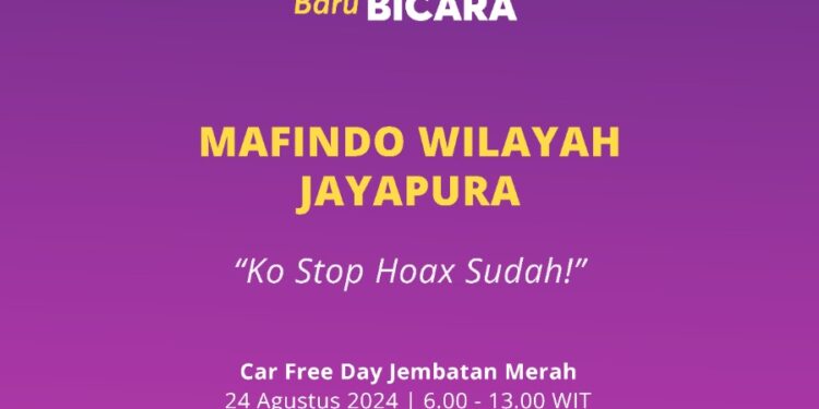 Dukung Pilkada 2024 Bersih Hoax, Mafindo Jayapura Bersama Koalisi AJI dan AMSI Gelar Kampanye Prebungking
