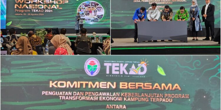 Pj. Bupati Jayapura, Ir. Semuel Siriwa, Lakukan Penandatanganan Progam TEKAD di Jakarta