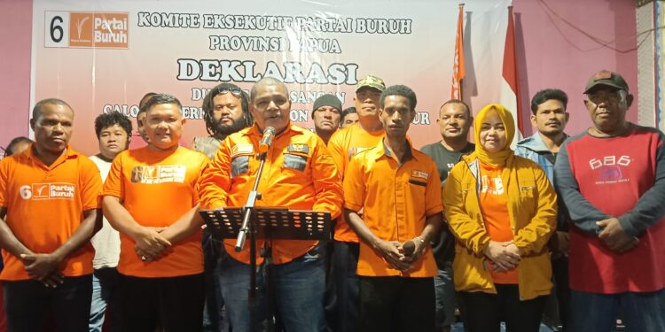 Partai Buruh Provinsi Papua Deklarasi Siap Menangkan MDF dan AR di Pilgub Papua 2024