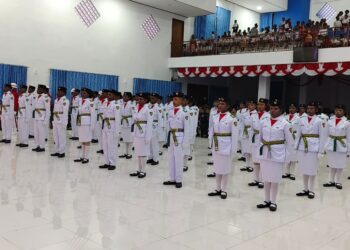 57 Anggota Paskibra Kabupaten Mamteng Dikukuhkan