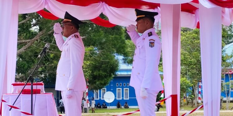 Peringatan HUT Kemerdekaan RI ke-79 di Mamteng, PJ Bupati Ajak Masyarakat Jaga Suasana Kondusif