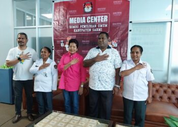 Paslon Bupati Sarmi Yanni-Jimmi Bersyukur Tes Kesehatan Berjalan Baik