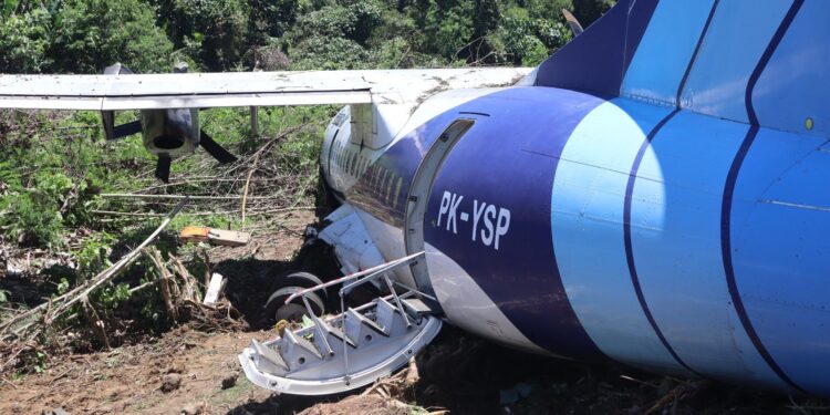 Pesawat Trigana Tergelincir di Kabupaten Kepulauan Yapen