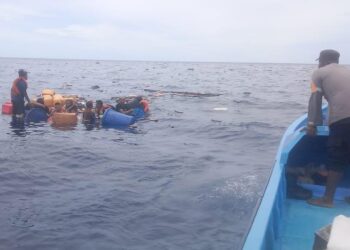 Kapal Kayu Tenggelam’ ABK Kapal di Amankan Polda Papua