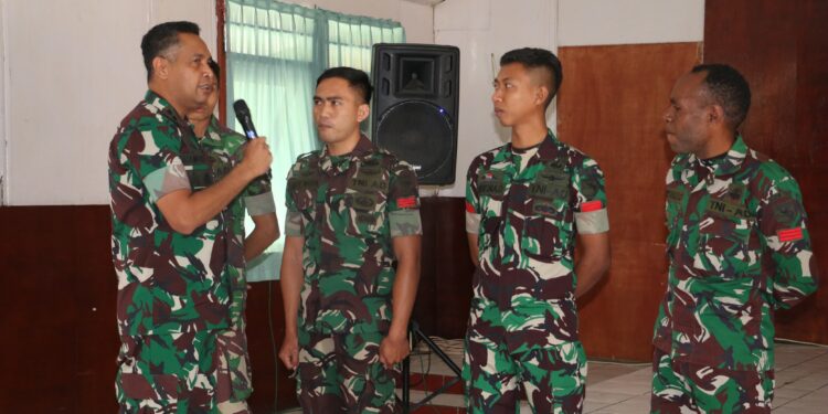 Dandim Baru, Semangat Baru, Prajurit Kodim 1702/JWY Terima Jam Komandan Perdana  Letkol Arh Reza Ch. A. Mamoribo, S.E., M.Han