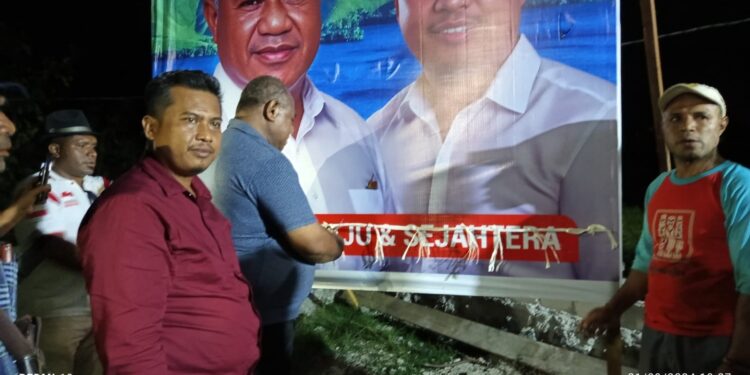 Pasbalon TEPAD Resmikan Posko Pemenangan di Kampung Kwadeware