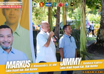Optimis Menang di Pilkada Biak Numfor, Markus Mansnembra Siap Optimalkan Potensi Perikanan dan Pariwasata
