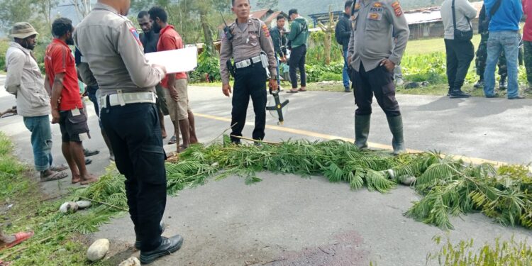 Polres Jayawijaya Terima Laporan Perihal Penemuan Jenazah Di Jln. Trans Wamena-Jayapura