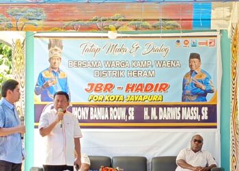 Bungkus, Paslon JBR-HADIR Kampanye di Kampung Waena , Masyarakat Harap Program Pendidikan Gratis Terwujud