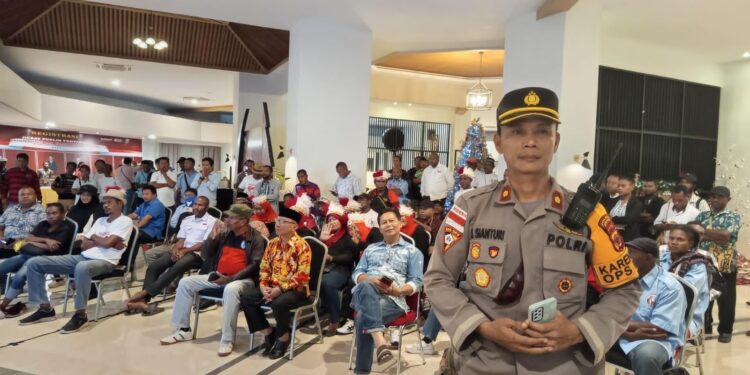 150 Personel Gabungan Amankan Kegiatan Debat Paslon Bupati Jayapura