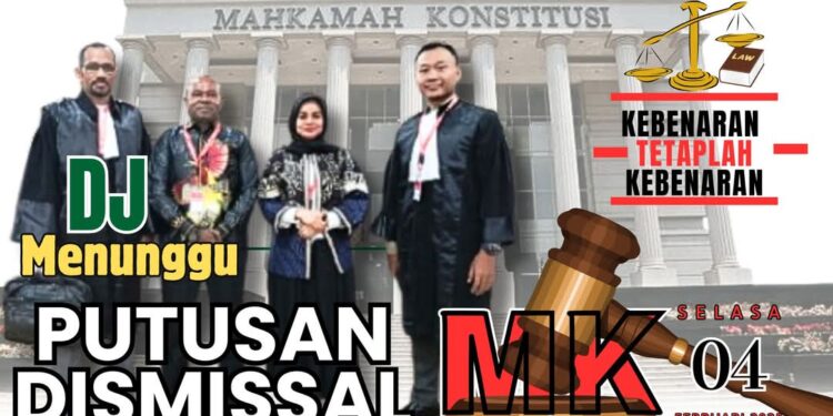 Tim DJ Optimis Menerima Putusan Dismisal dari MK
