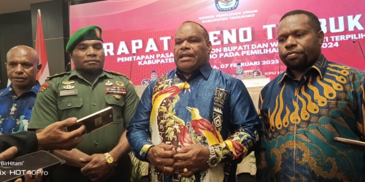KPU Tetapkan Didimus Yahuli  Kembali Pimpin Yahukimo