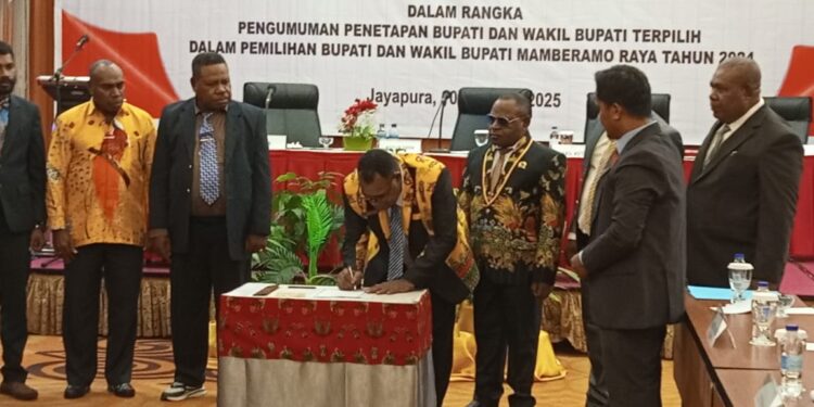 DPRK Mamberamo Raya Gelar Rapat Paripurna Pengumuman dan Penetapan Bupati dan Wakil Bupati Terpilih