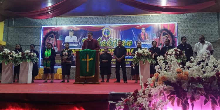 Ratusan Warga Jemaat Hadiri Kebaktian dan Pembubaran Panitia Raker III Sinode GKI di Tanah Papua