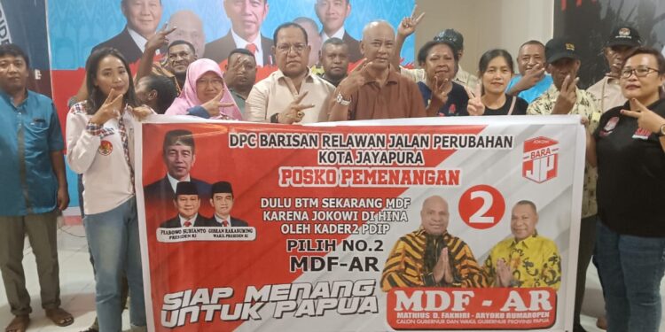 Instruksi DPP Relawan Bara JP, Satu Komando Berjuang Sampai Titik Darah Penghabisan Menangkan Mari-Yo Sebagai Guberur dan Wakil Gubernur Papua