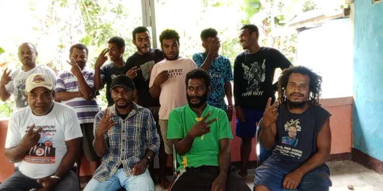 Relawan GARUDA Nusantara Kabupaten Supiori Gelar Rapat Persiapan Deklarasi Menangkan MDF-AR