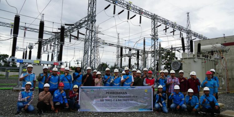 PLN UIP MPA Sukses Lakukan Pembebanan GI 150/20 kV – 60 MVA Manokwari (New) Bay Trafo #1 dan #2, Tingkatkan Keandalan Pasokan Listrik Papua Barat