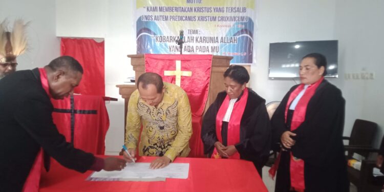 Pemerintah Daerah Kabupaten Biak Numfor Menyambut Baik Kehadiran Pos Pelayanan GPI Papua Nadi ma Fararur Raido Biak Numfor