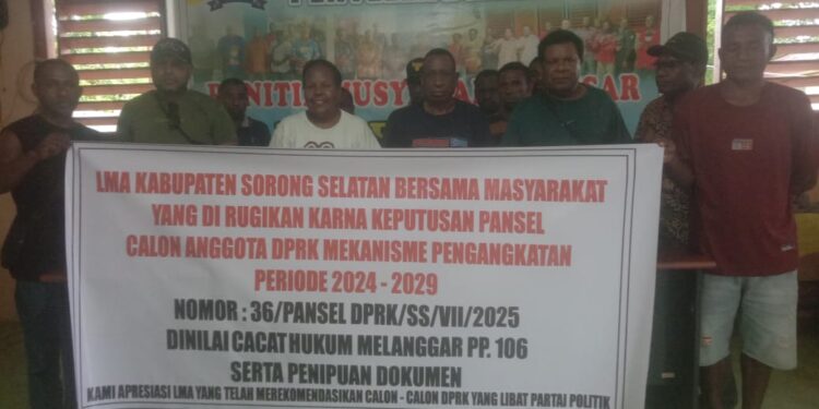 Kecewa Dengan Hasil Seleksi DPRK, LMA Dan Masyrakat Adat Kecam Akan Duduki Kantor Bupati Sorsel