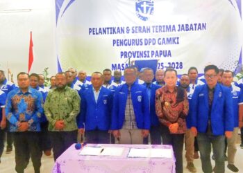 PJ Gubernur Papua Lantik Kepengurusan GAMKI Papua
